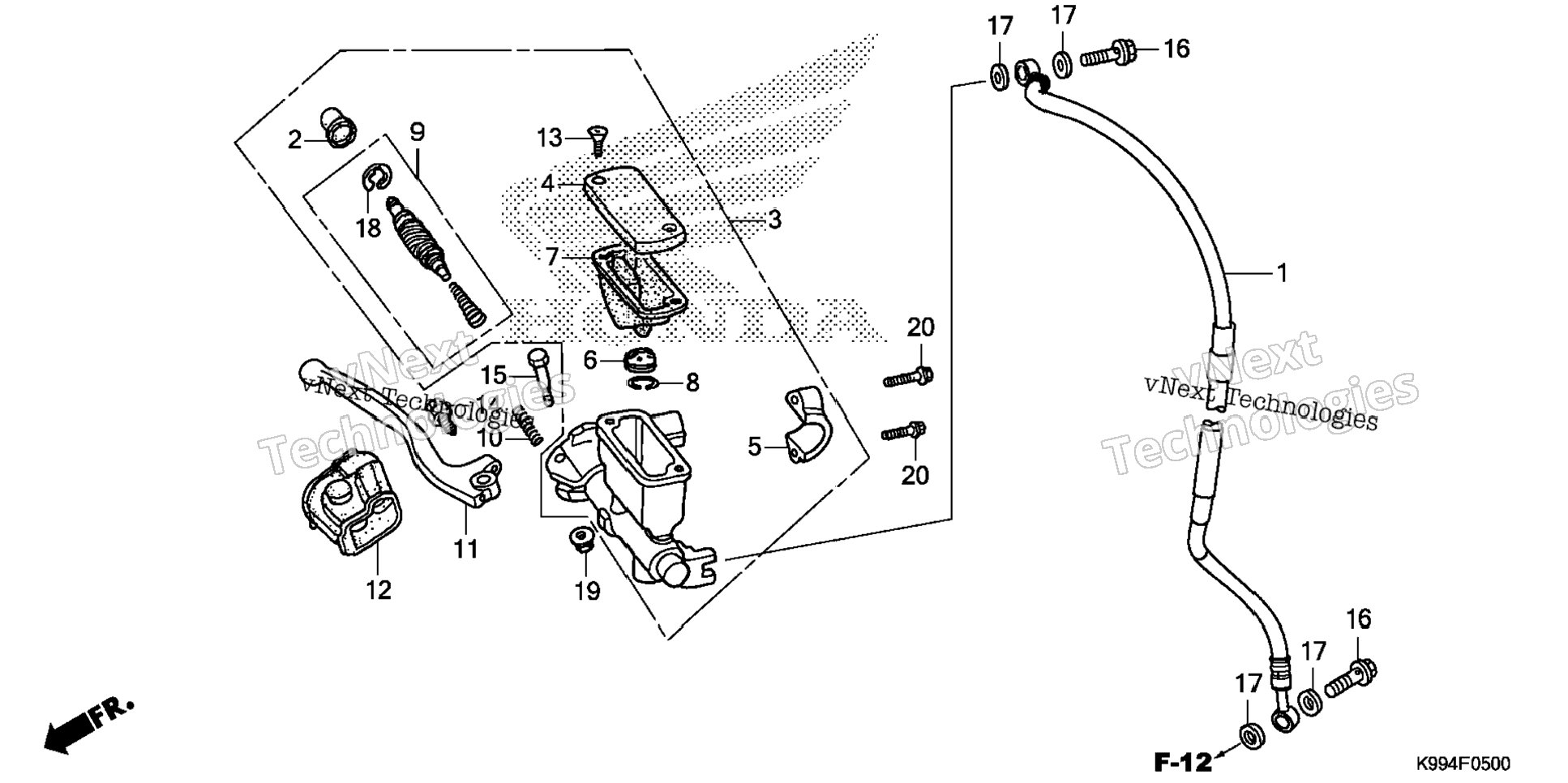 Front Brake Master Cylinder