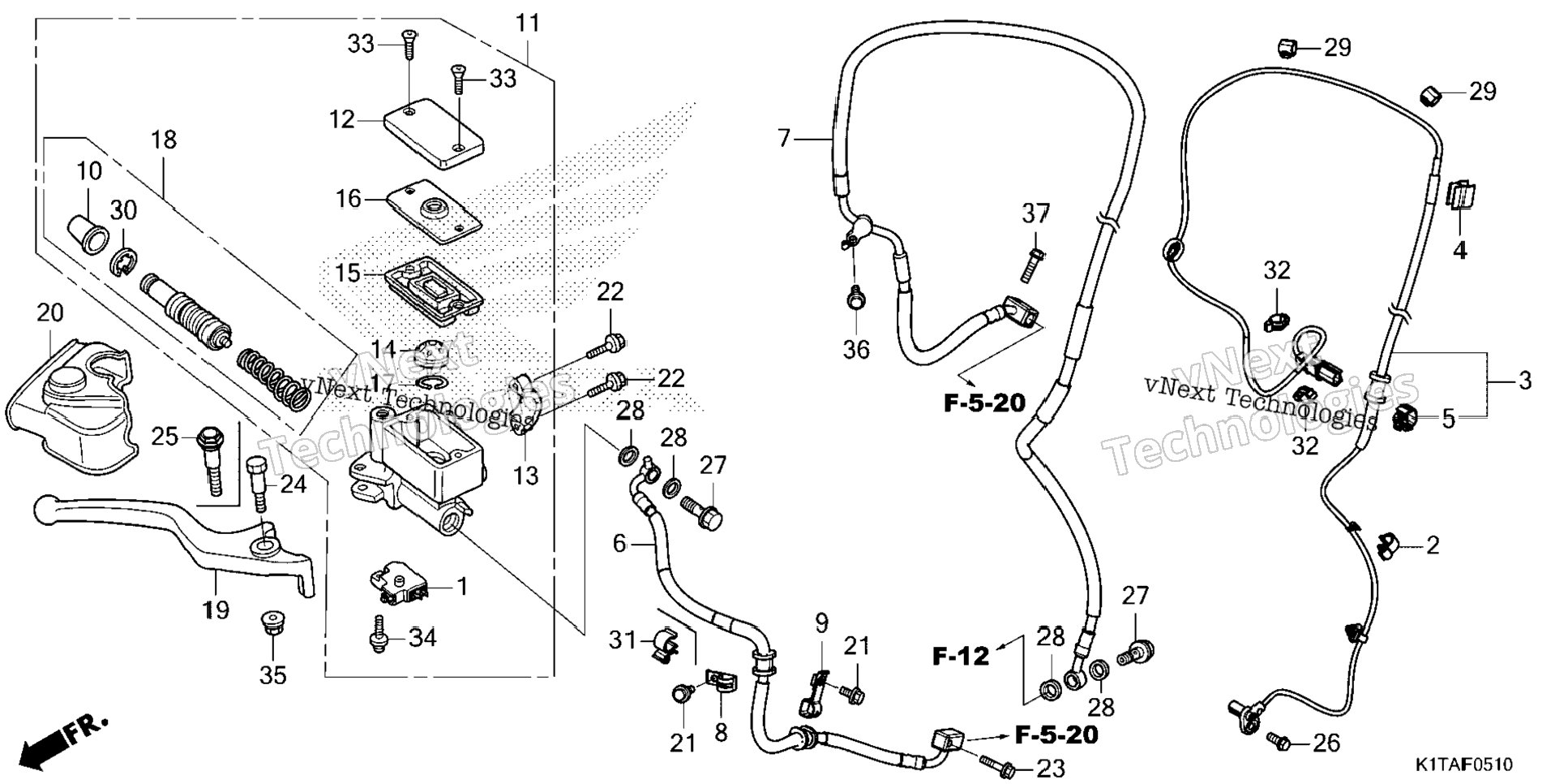 Front Brake Master Cylinder (2)