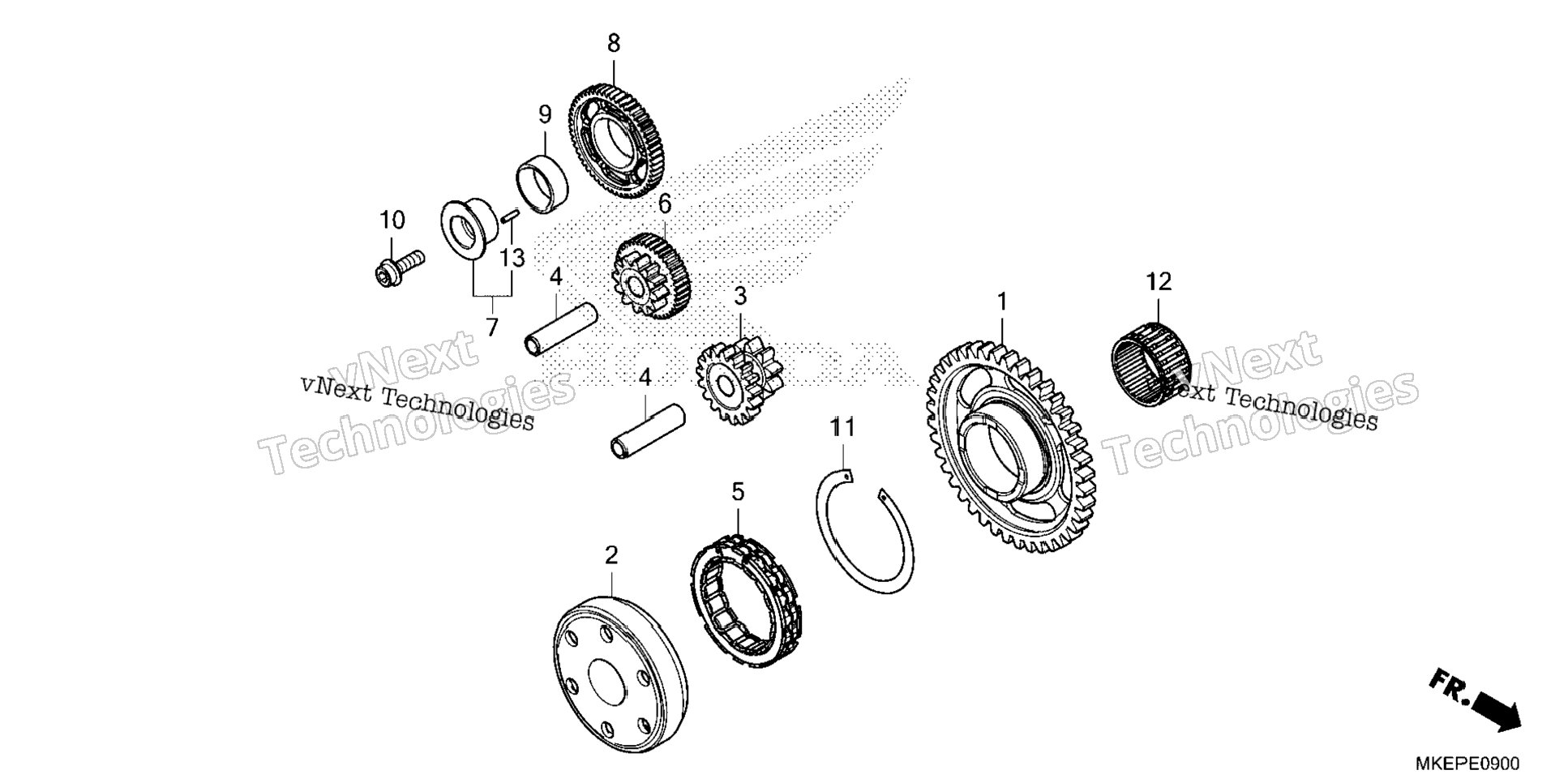 Right Crankcase Cover @Water Pump