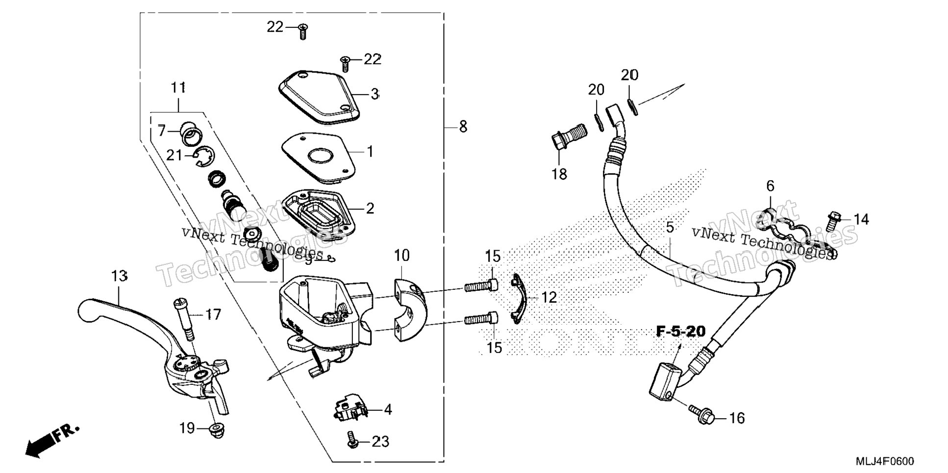 Front Brake Master Cylinder