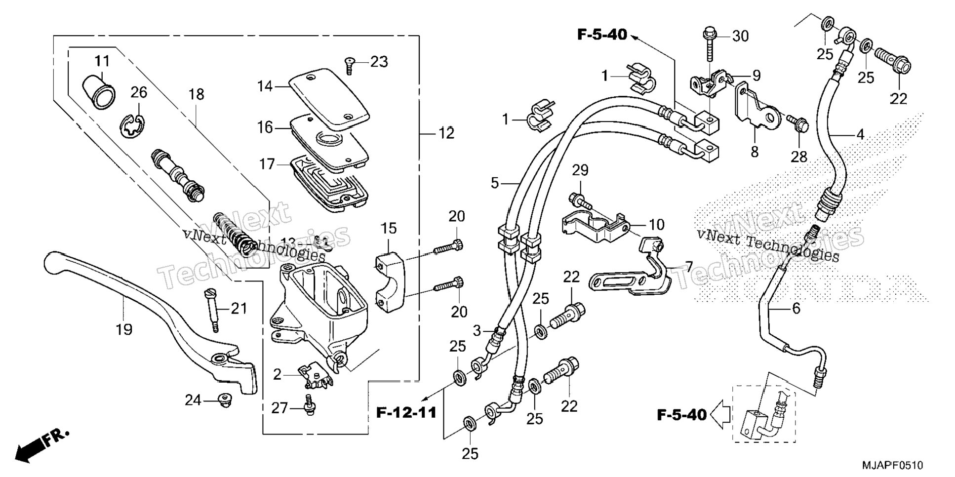 Front Brake Master Cylinder (2)