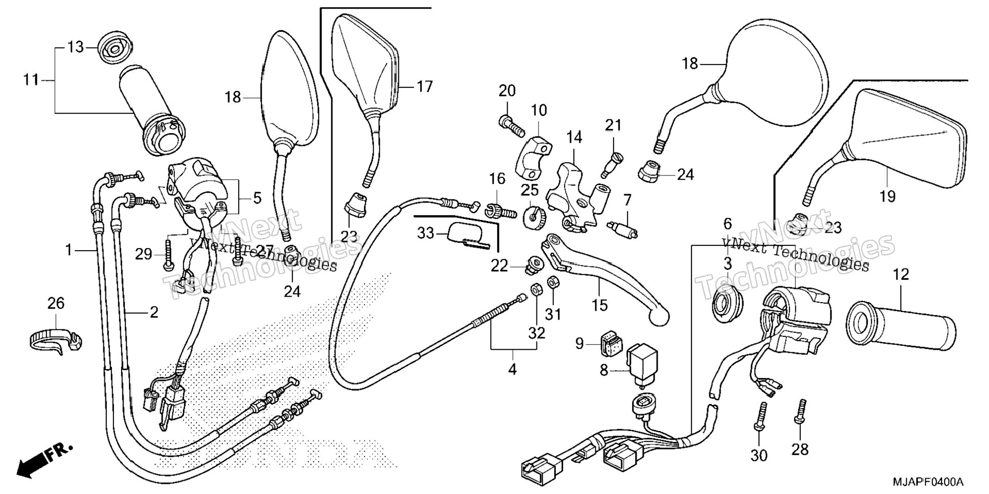 Handle Lever@Switch@Cable (1)