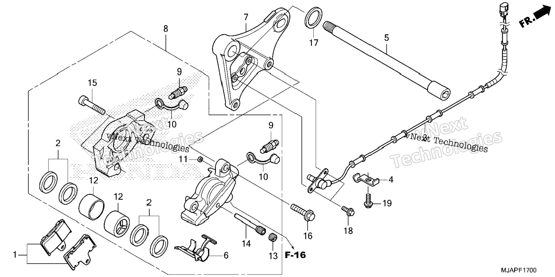 Rear Brake Caliper