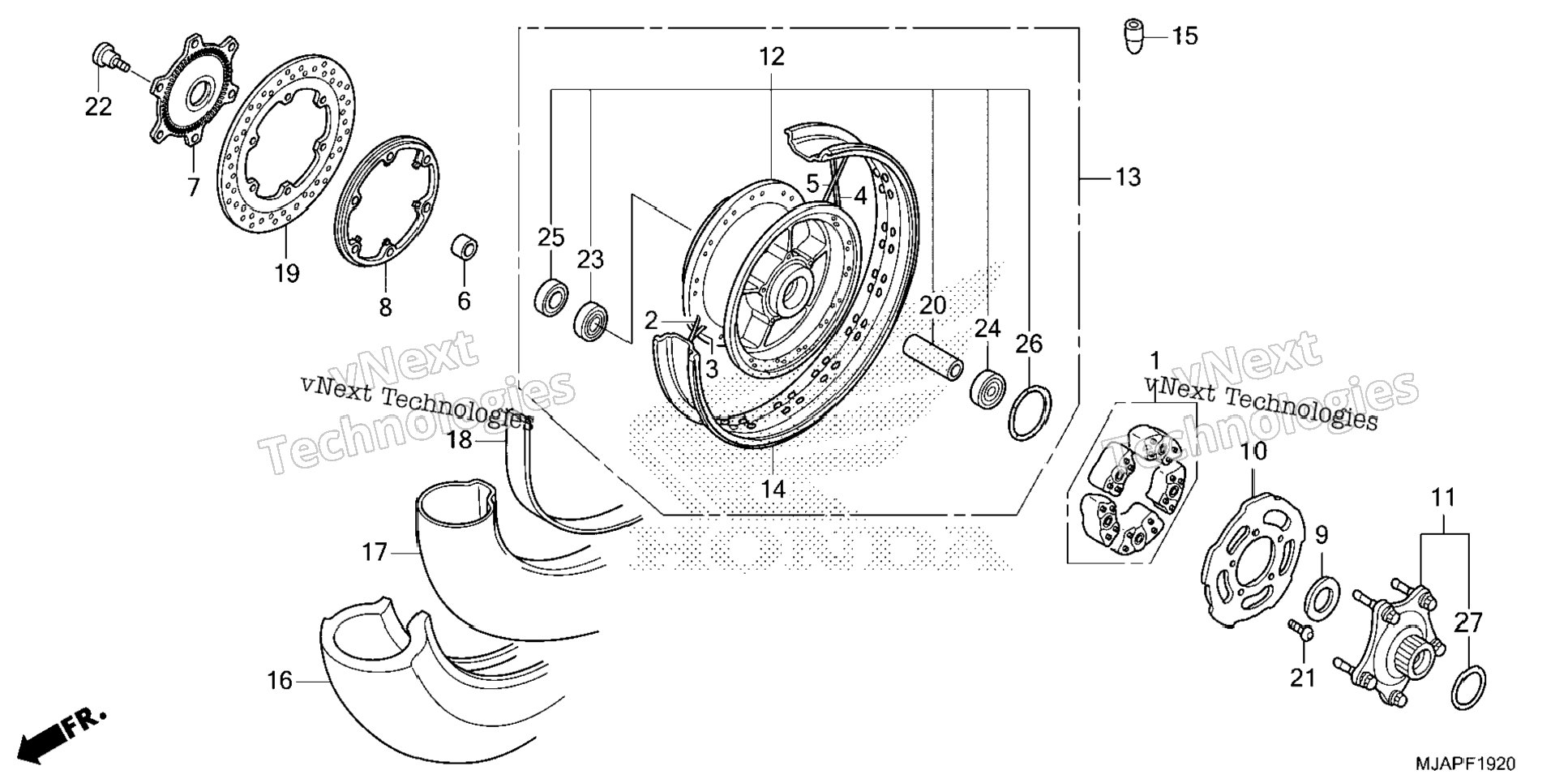 Rear Wheel (Disk Brake)