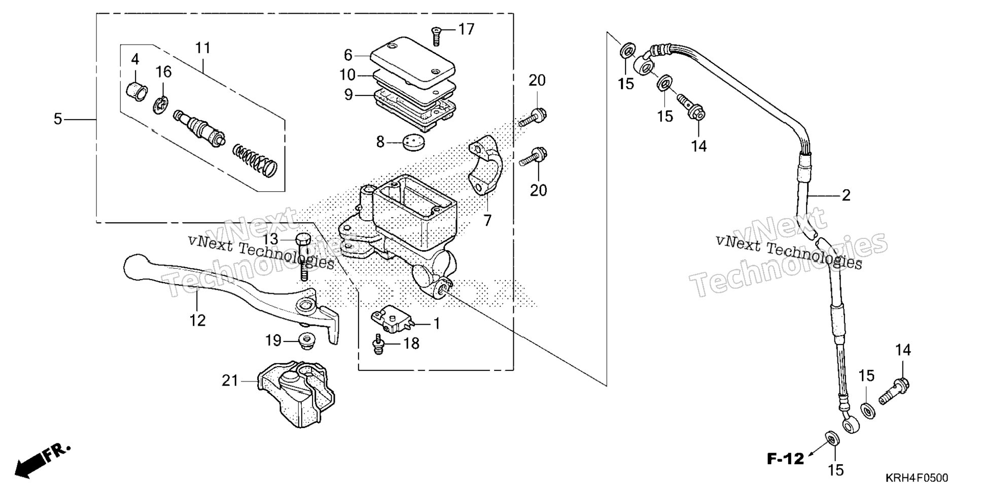Front Brake Master Cylinder