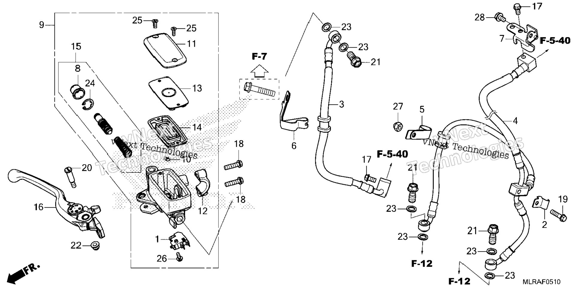 Front Brake Master Cylinder