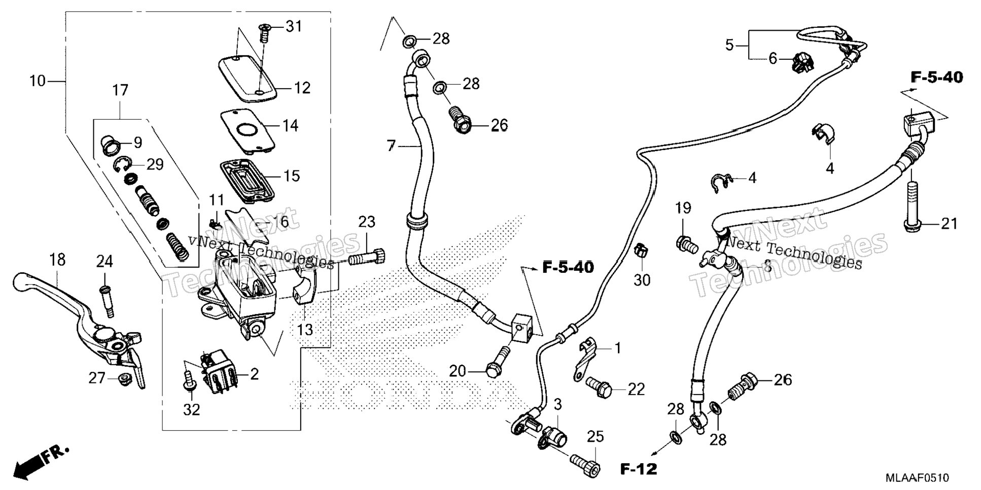 Front Brake Master Cylinder