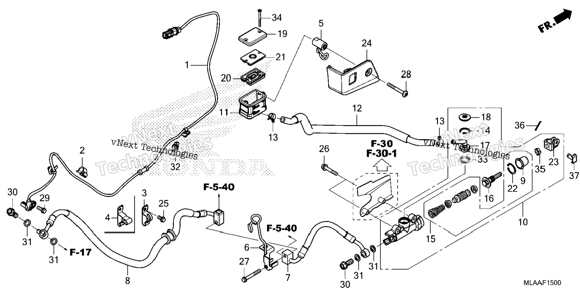 Rear Brake Master Cylinder