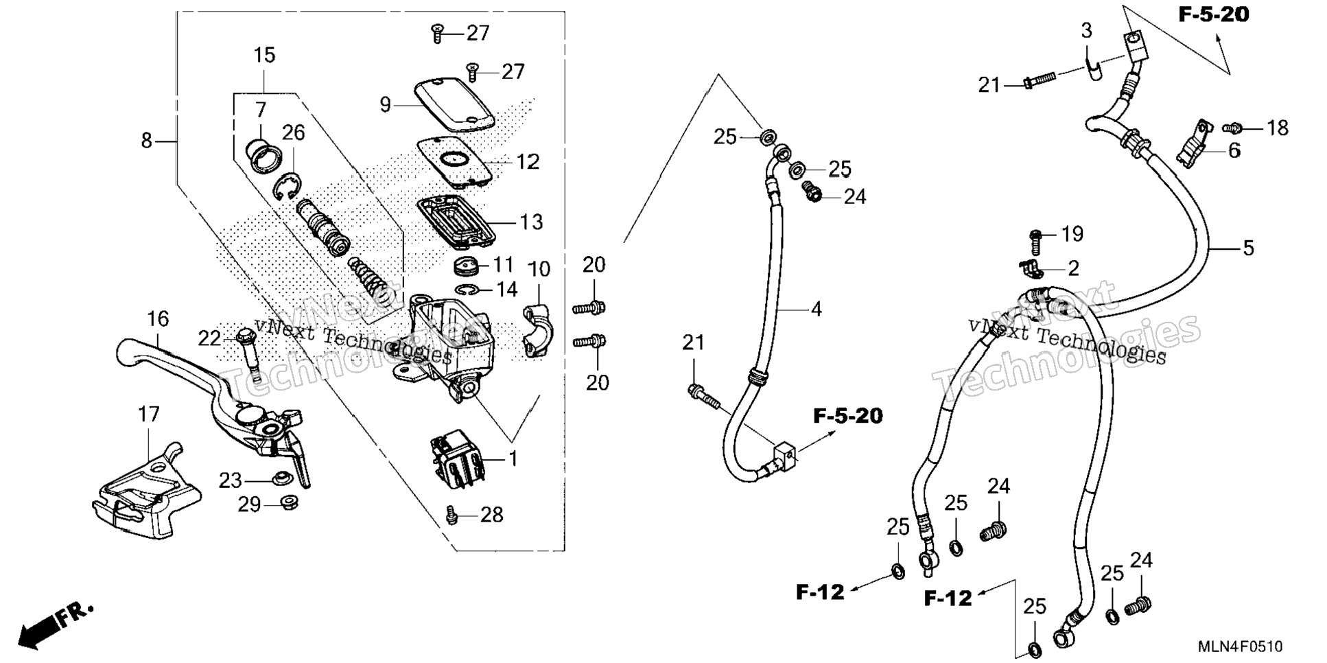 Front Brake Master Cylinder