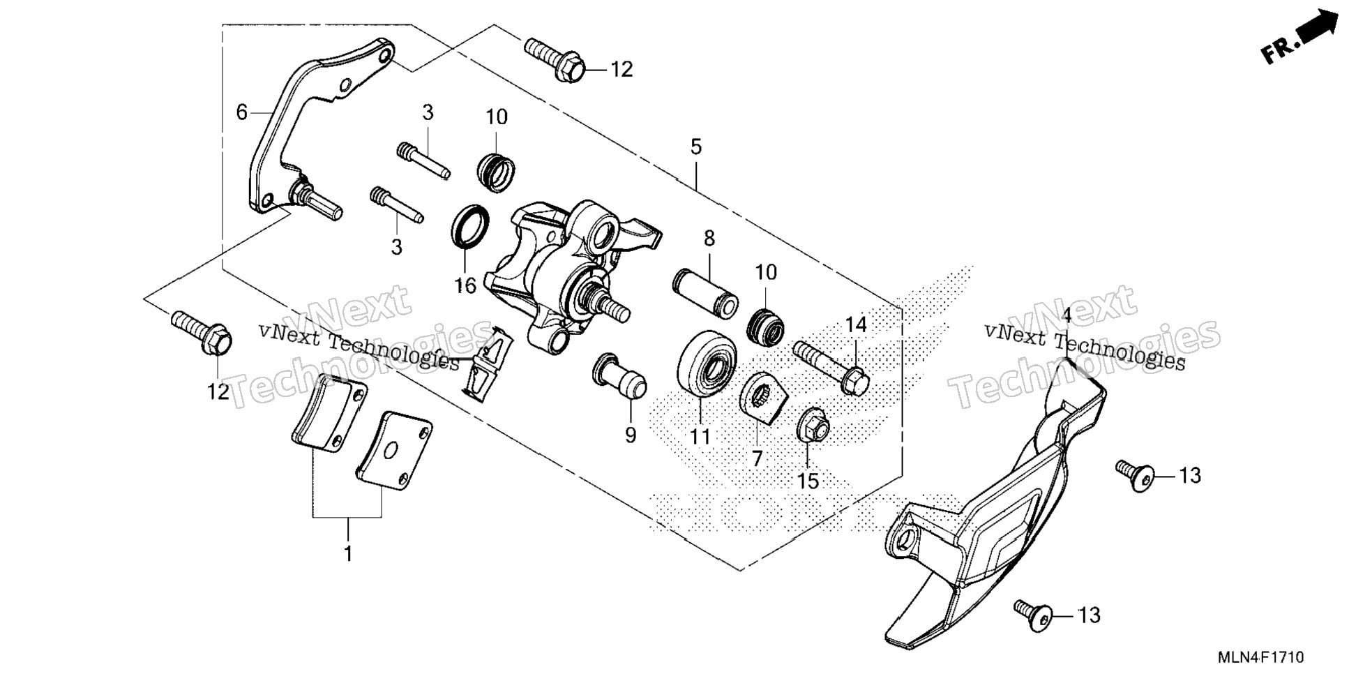 Parking Brake Caliper