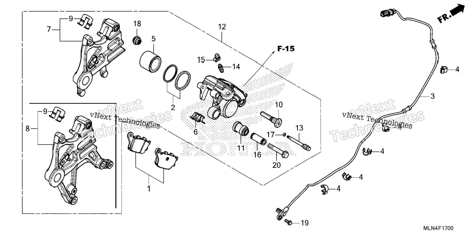 Rear Brake Caliper