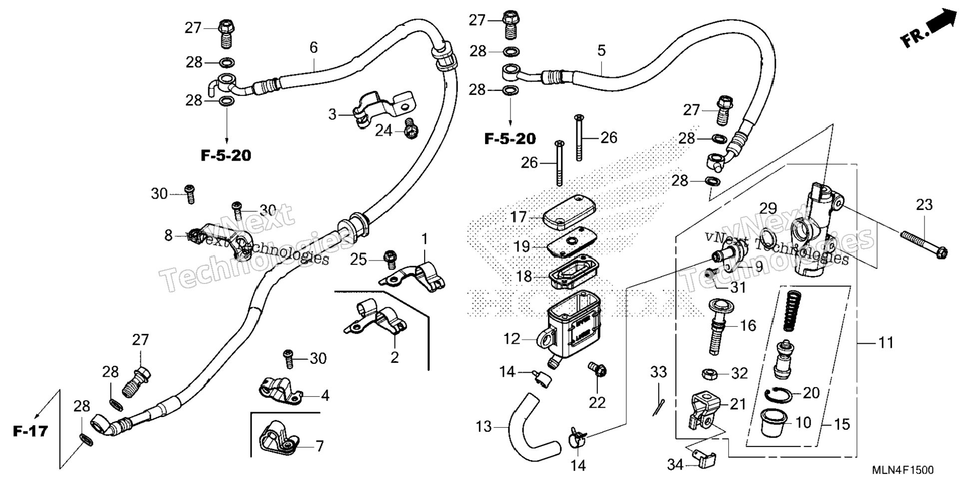 Rear Brake Master Cylinder