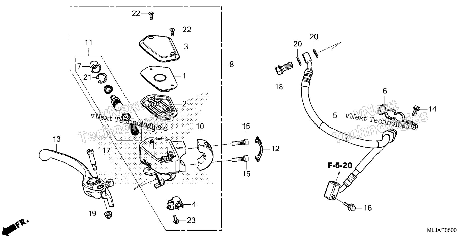 Front Brake Master Cylinder