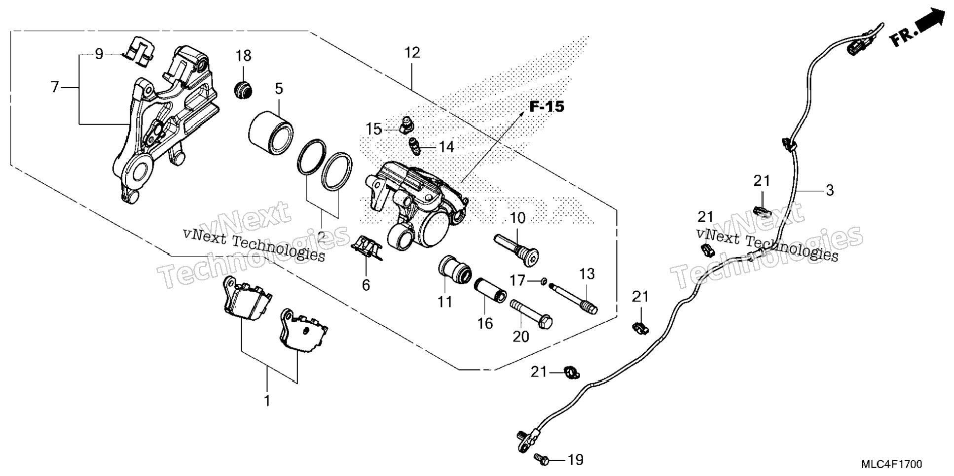 Rear Brake Caliper