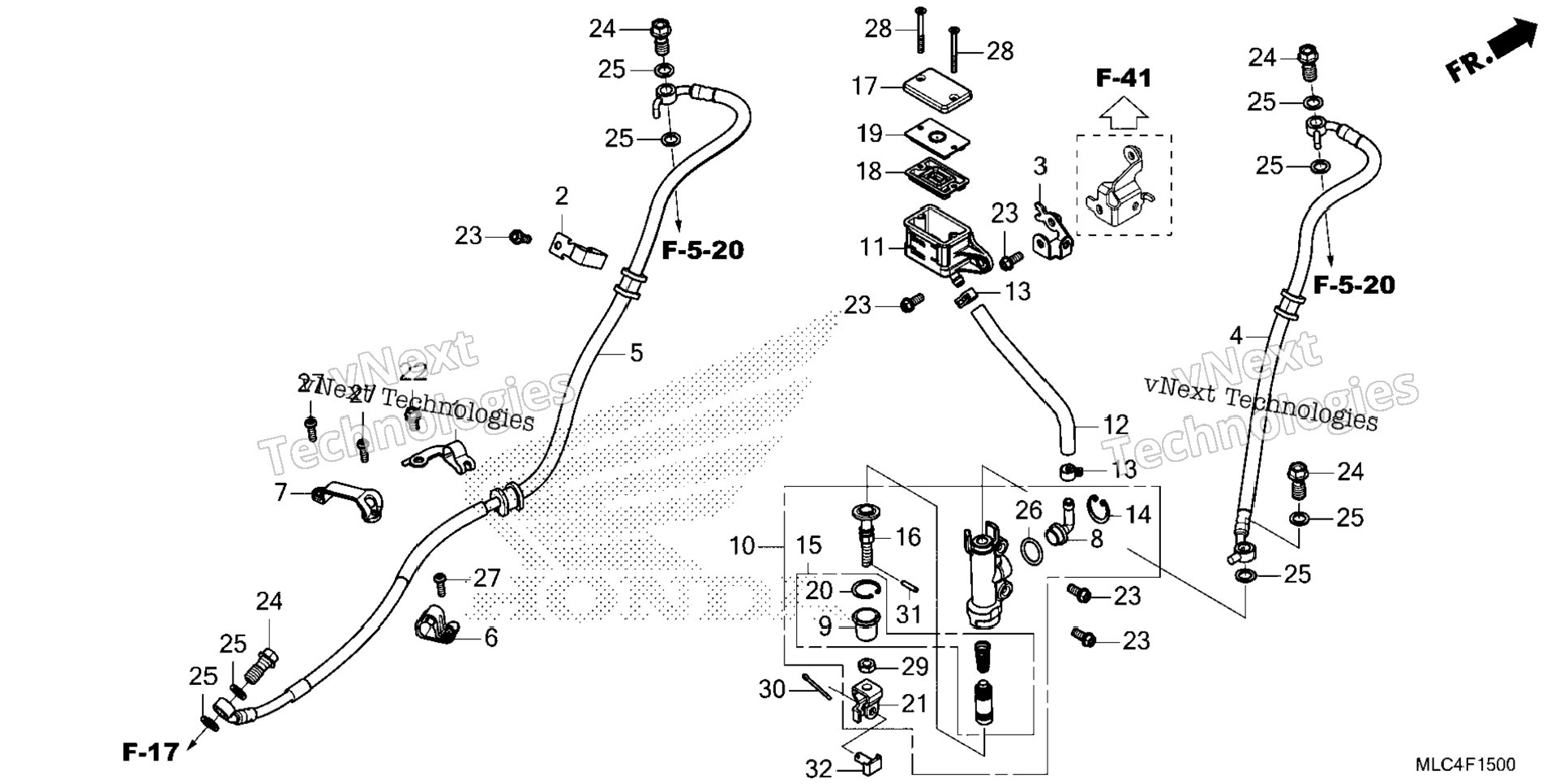 Rear Brake Master Cylinder
