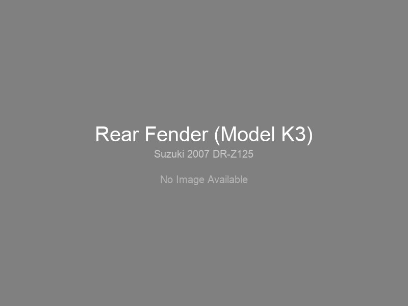 Rear Fender (Model K3)