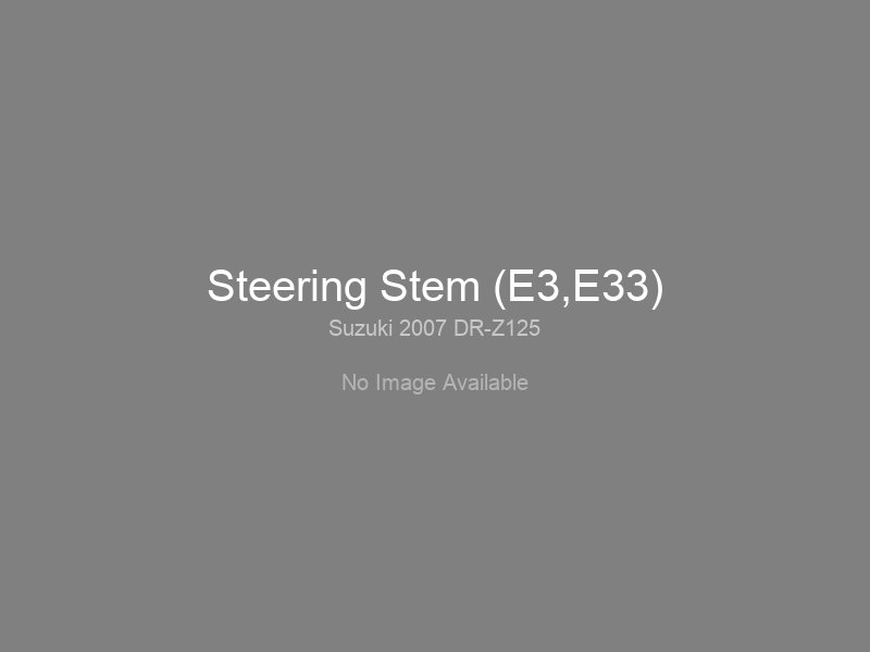 Steering Stem (E3,E33)