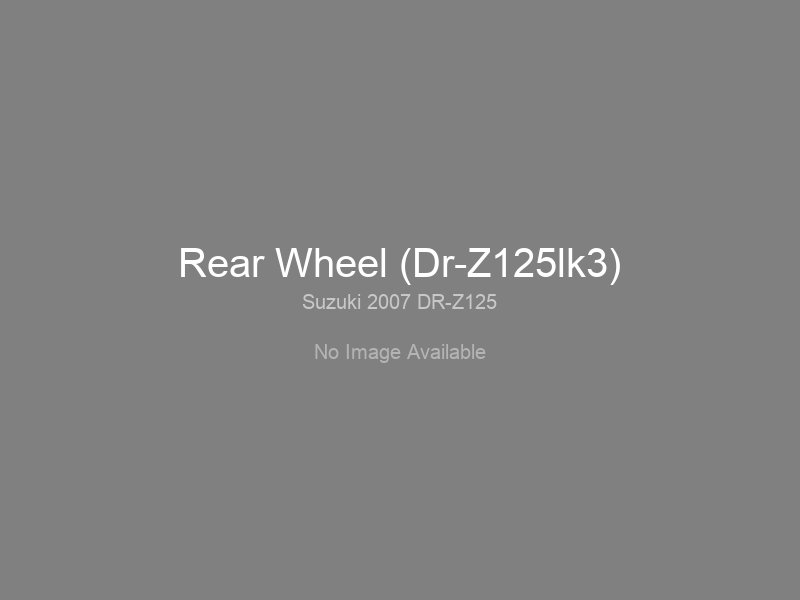 Нажмите для увеличения Rear Wheel (Dr-Z125lk3)