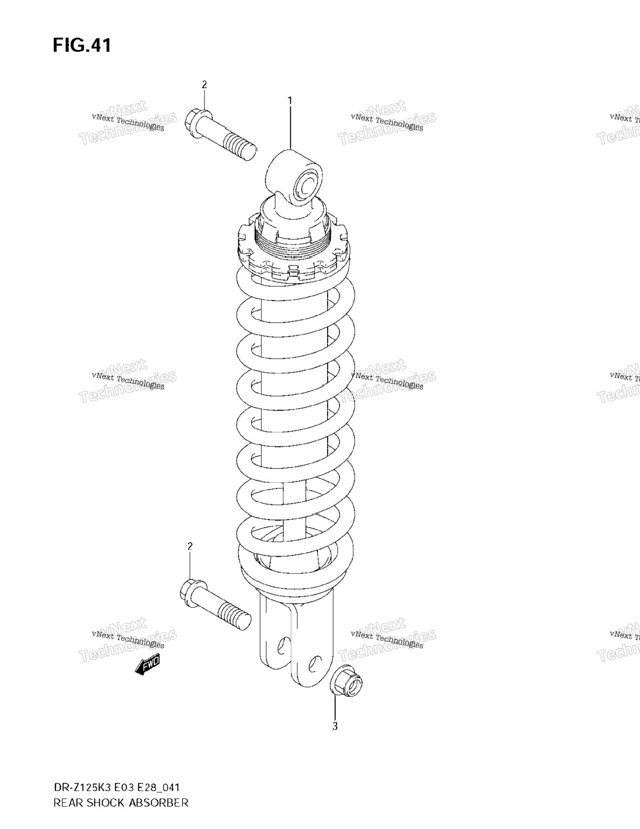 Нажмите для увеличения Rear Shock Absorber