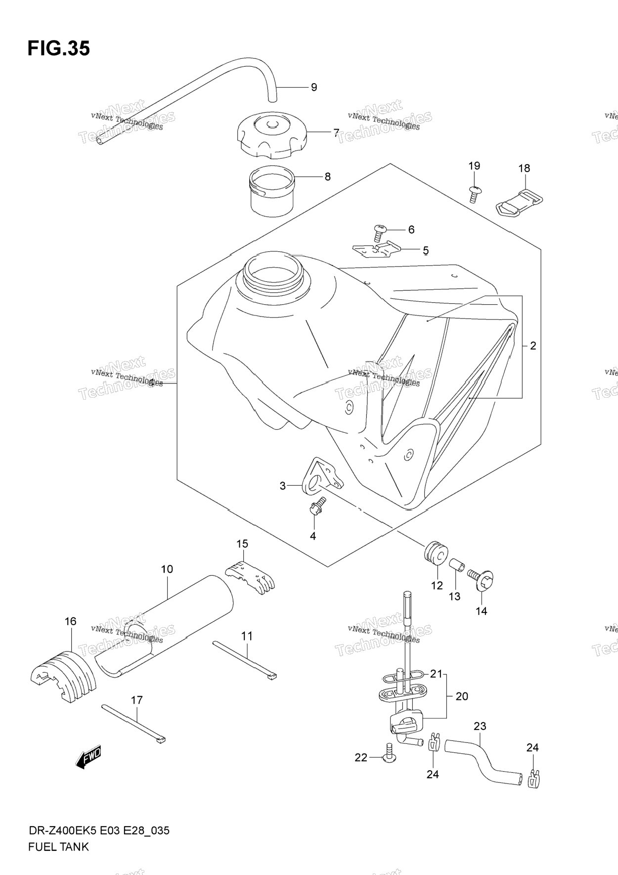 Fuel Tank (Model K5)