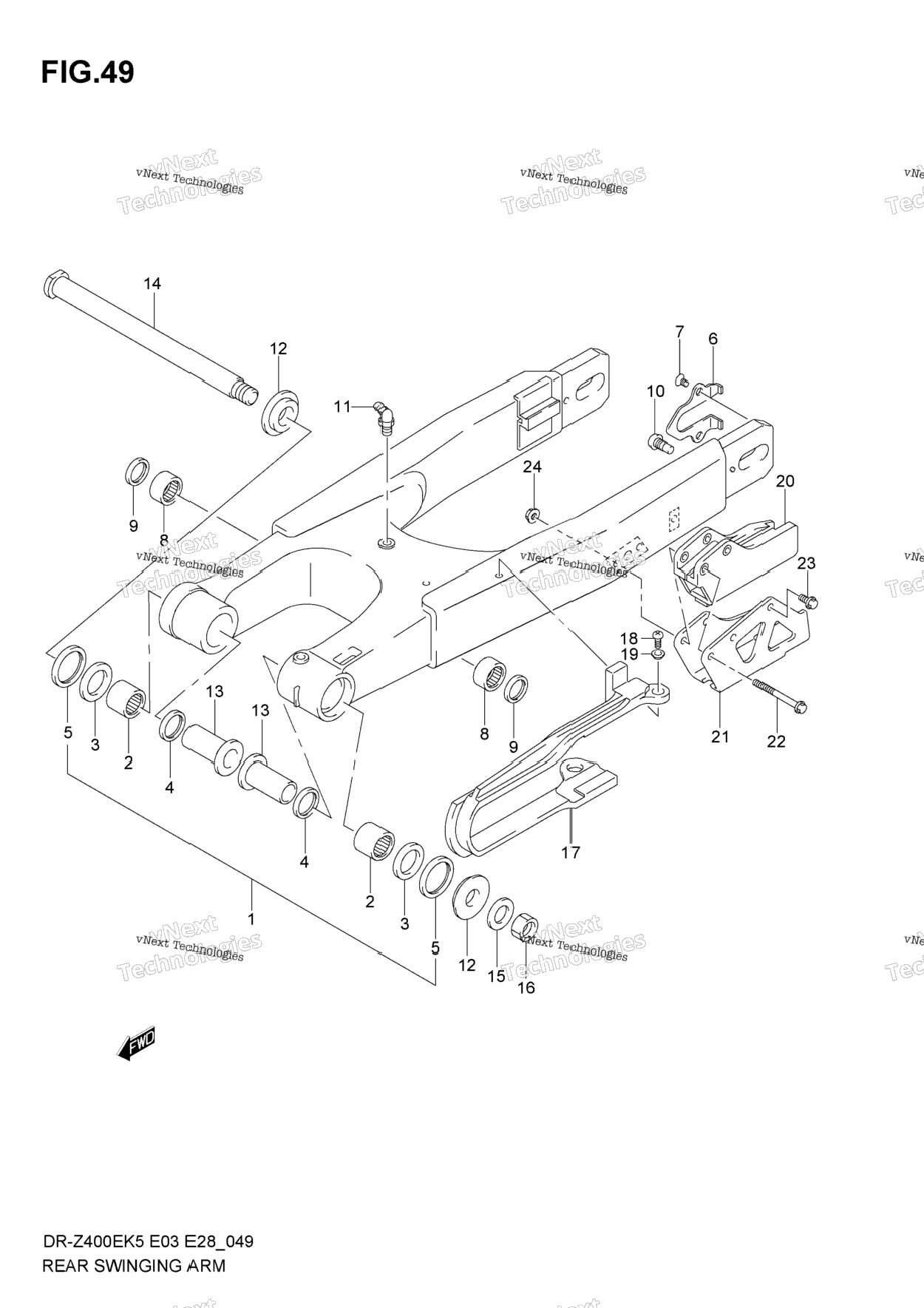 Rear Swinging Arm