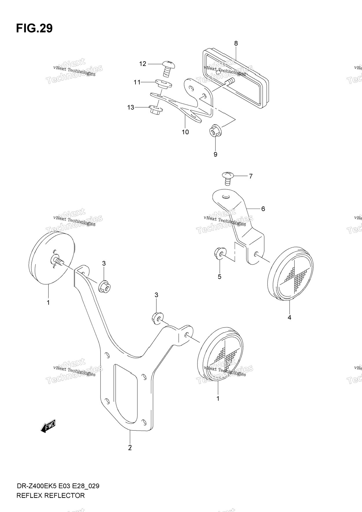 Reflex Reflector (E28)
