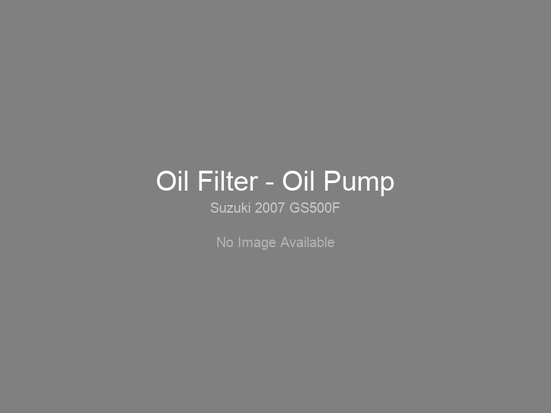 Oil Filter - Oil Pump