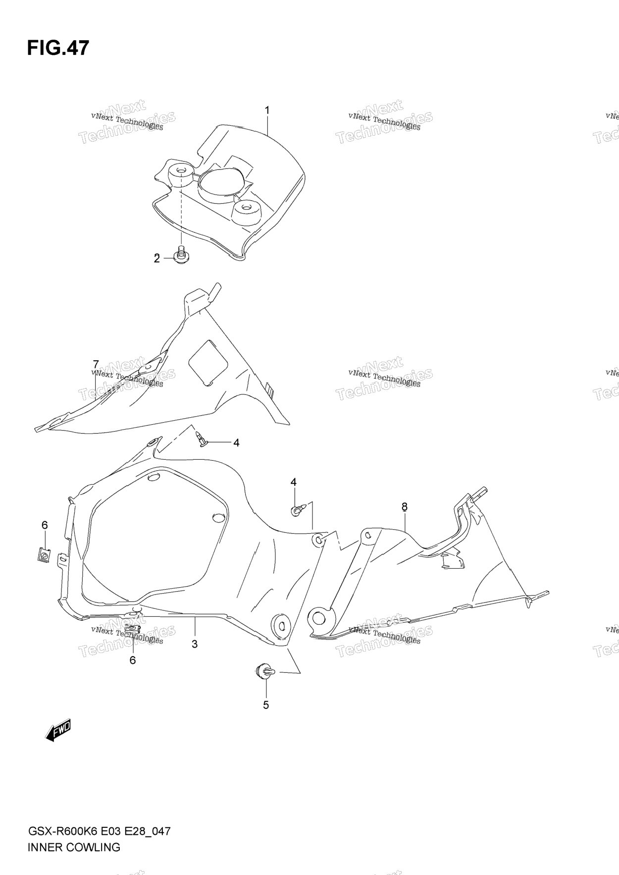 Нажмите для увеличения Inner Cowling