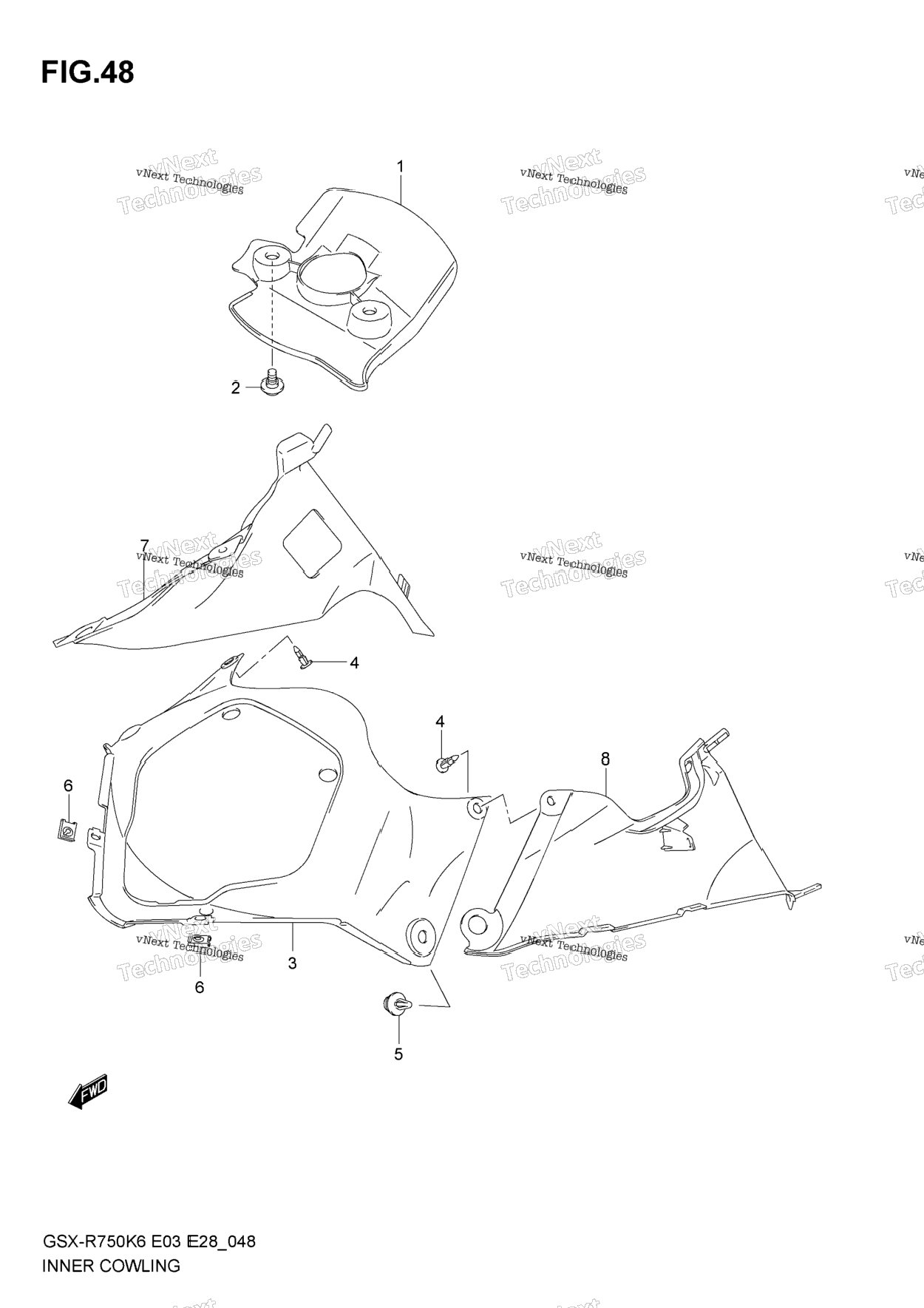 Нажмите для увеличения Inner Cowling