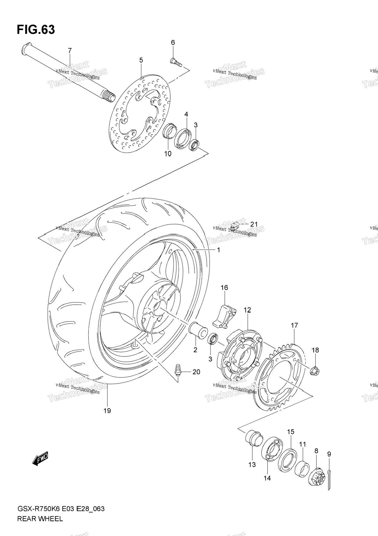 Нажмите для увеличения Rear Wheel