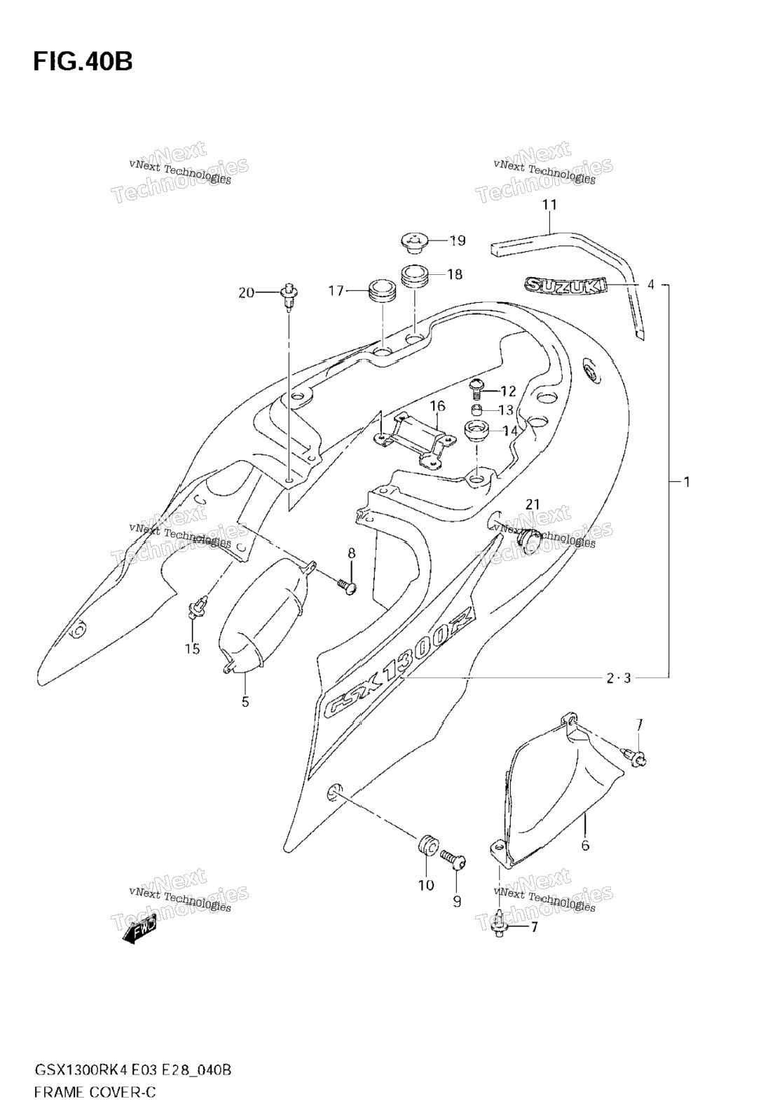 Frame Cover (Gsx1300rk6)