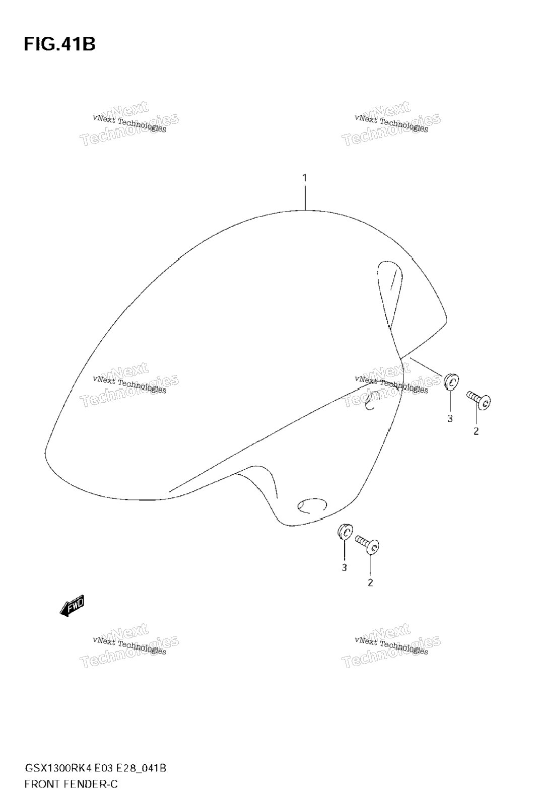 Нажмите для увеличения Front Fender (Gsx1300rzk7)