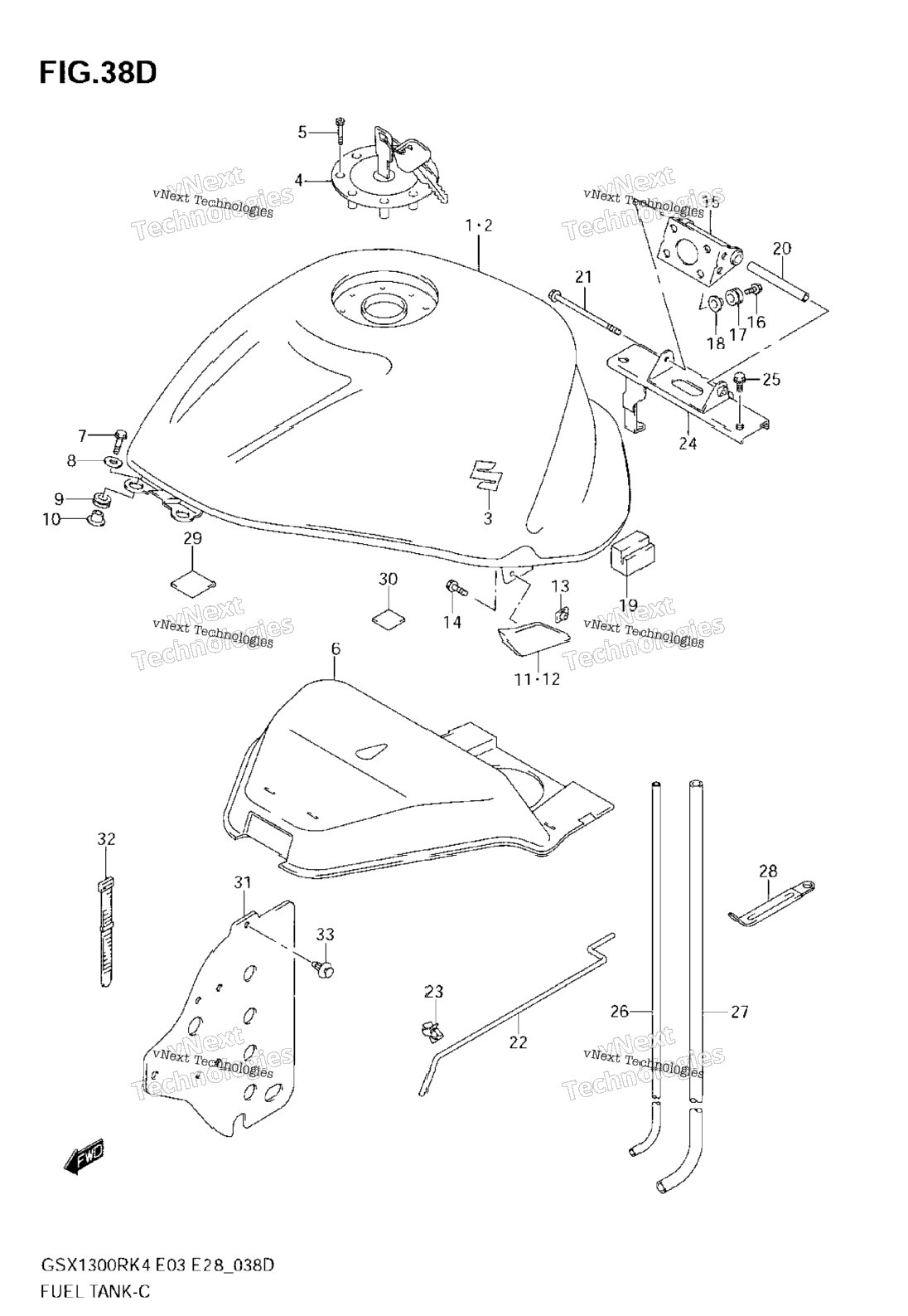 Нажмите для увеличения Fuel Tank (Gsx1300rzk7)