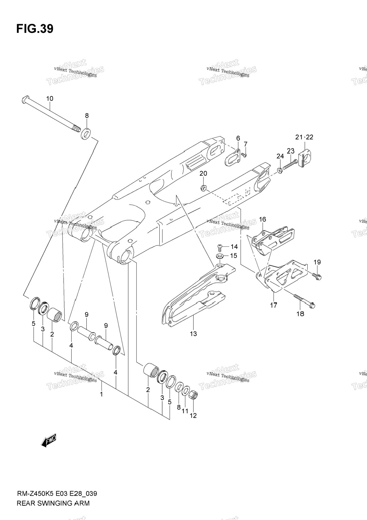 Нажмите для увеличения Rear Swinging Arm