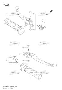 Handle Lever (Sv1000k6) (Not For Us Market)