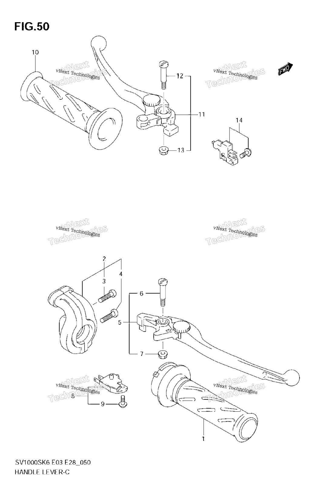 Handle Lever (Sv1000s)