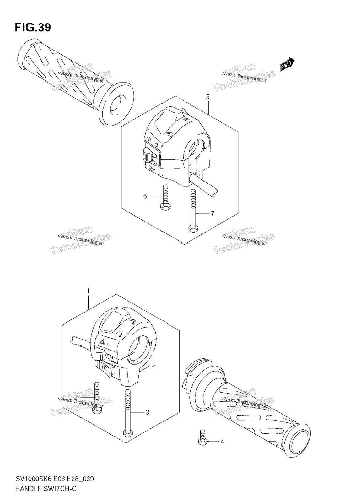 Handle Switch (Sv1000) (Not For Us Market)