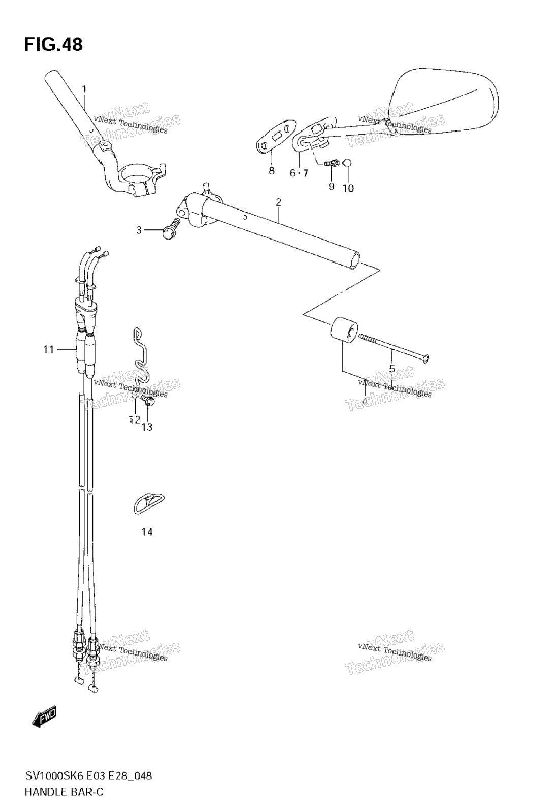 Handlebar (Sv1000s)