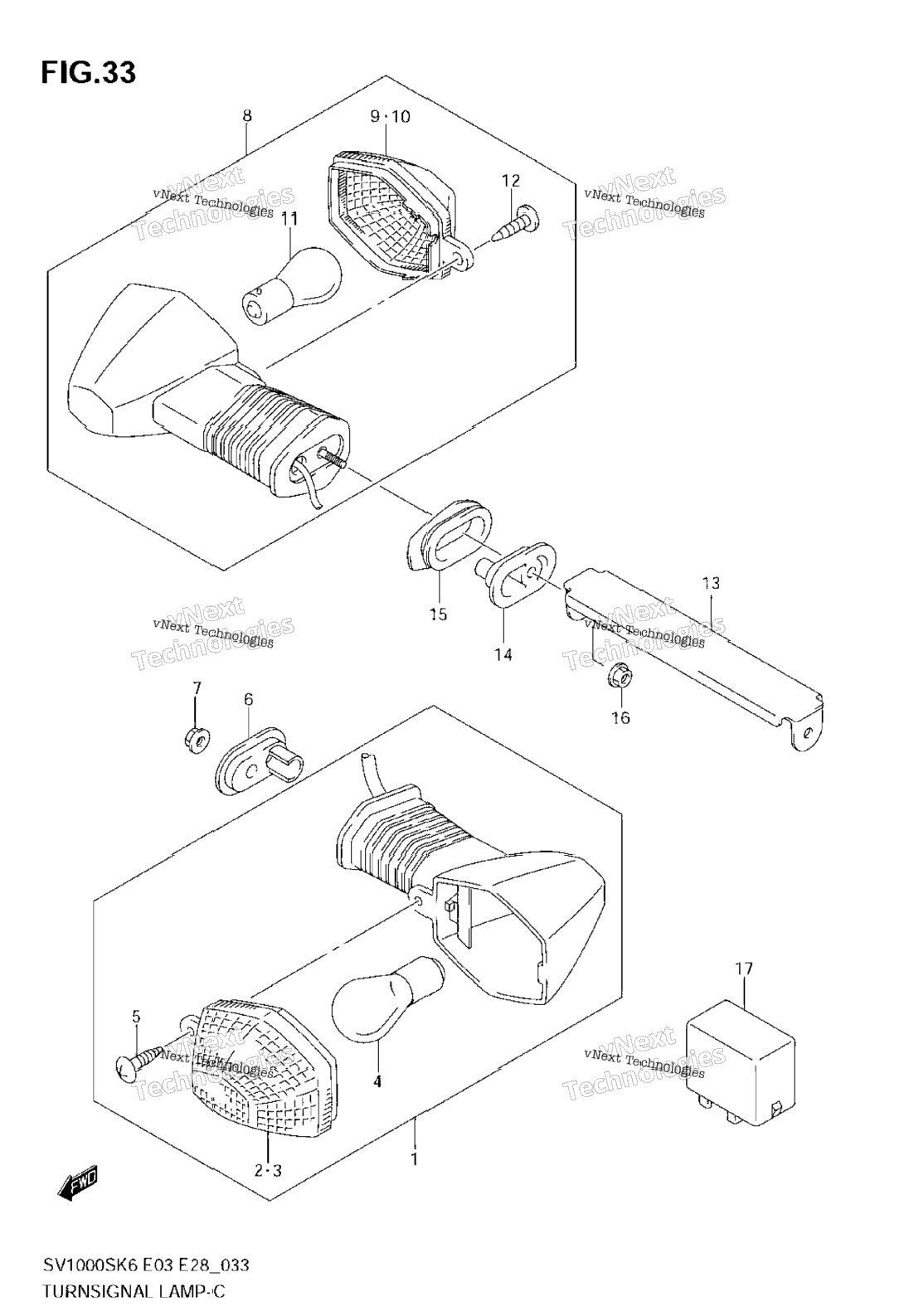 Turnsignal Lamp (Sv1000s)