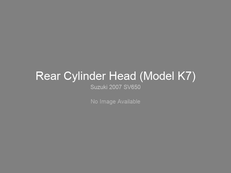 Rear Cylinder Head (Model K7)