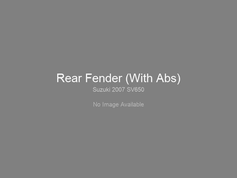 Rear Fender (With Abs)