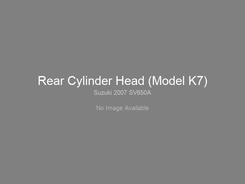 Rear Cylinder Head (Model K7)