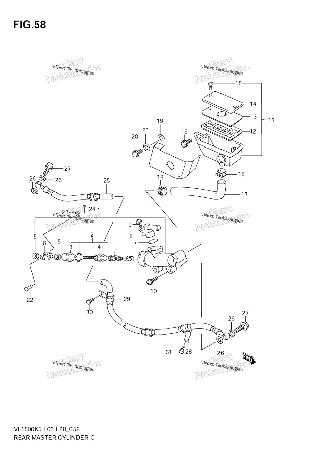 Нажмите для увеличения Rear Master Cylinder