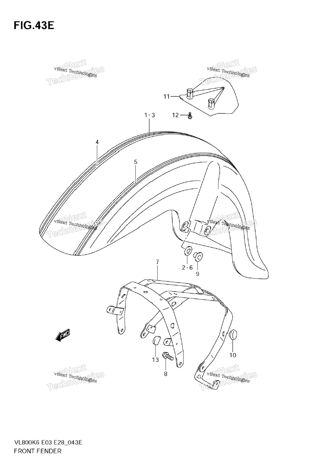 Front Fender (Model K9)