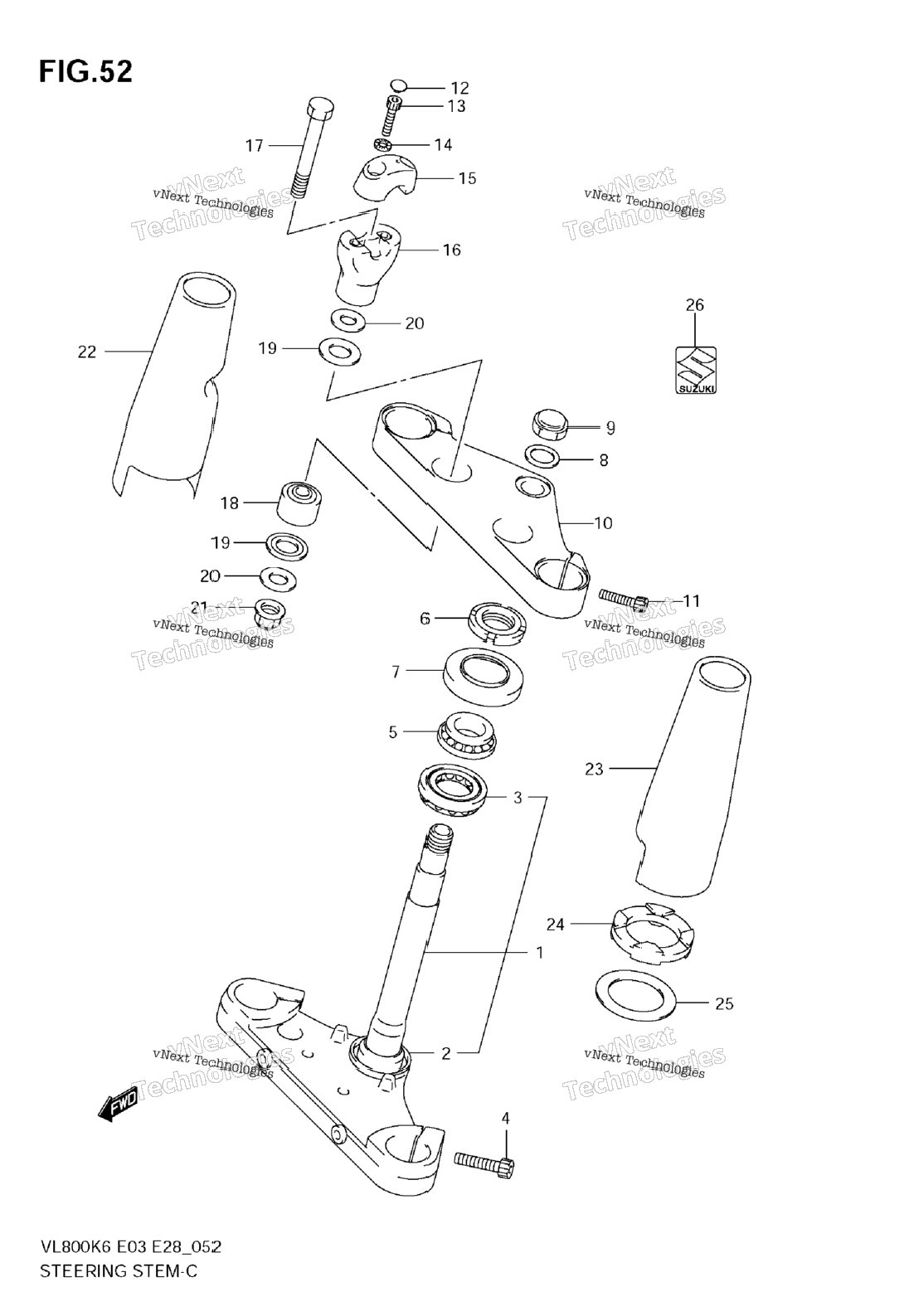 Нажмите для увеличения Steering Stem