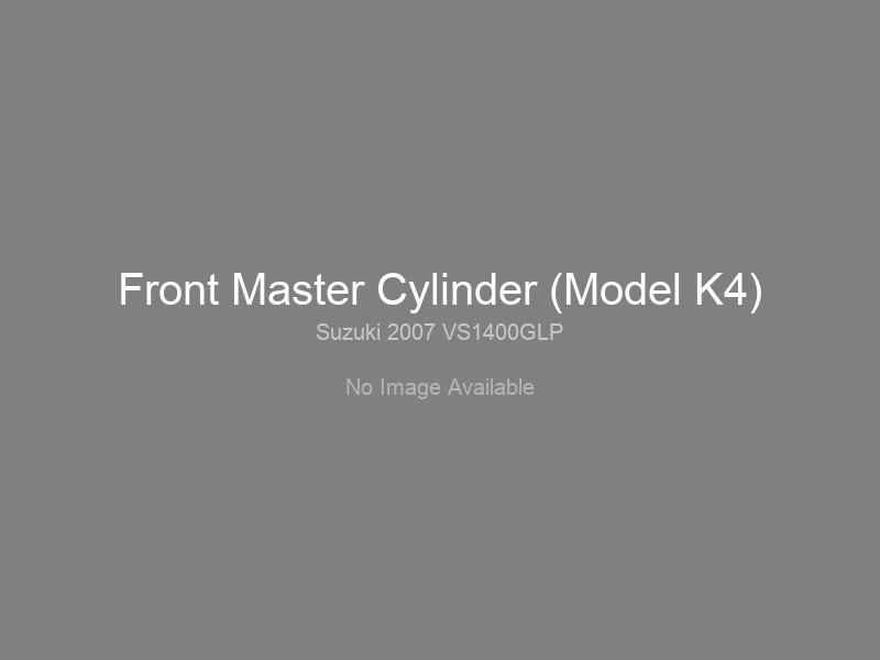 Front Master Cylinder (Model K4)