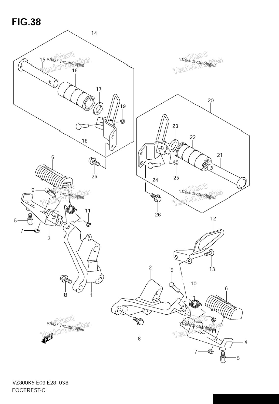 Нажмите для увеличения Footrest