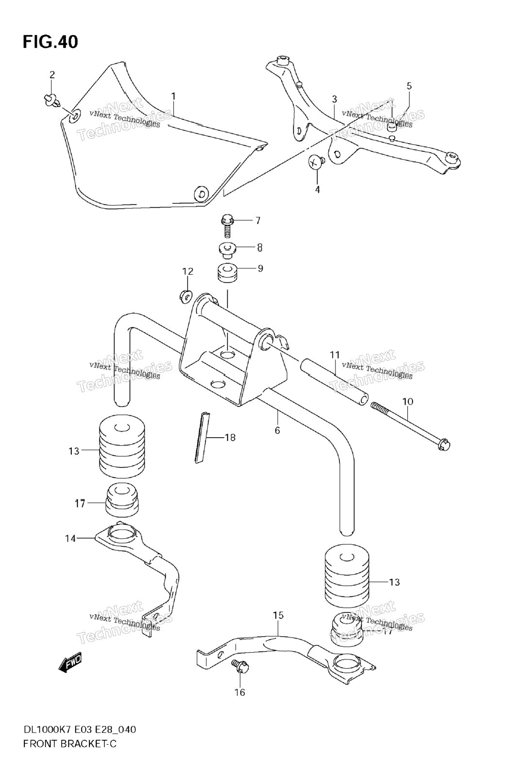 Нажмите для увеличения Front Bracket