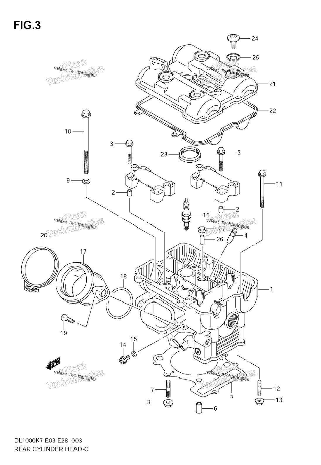 Rear Cylinder Head
