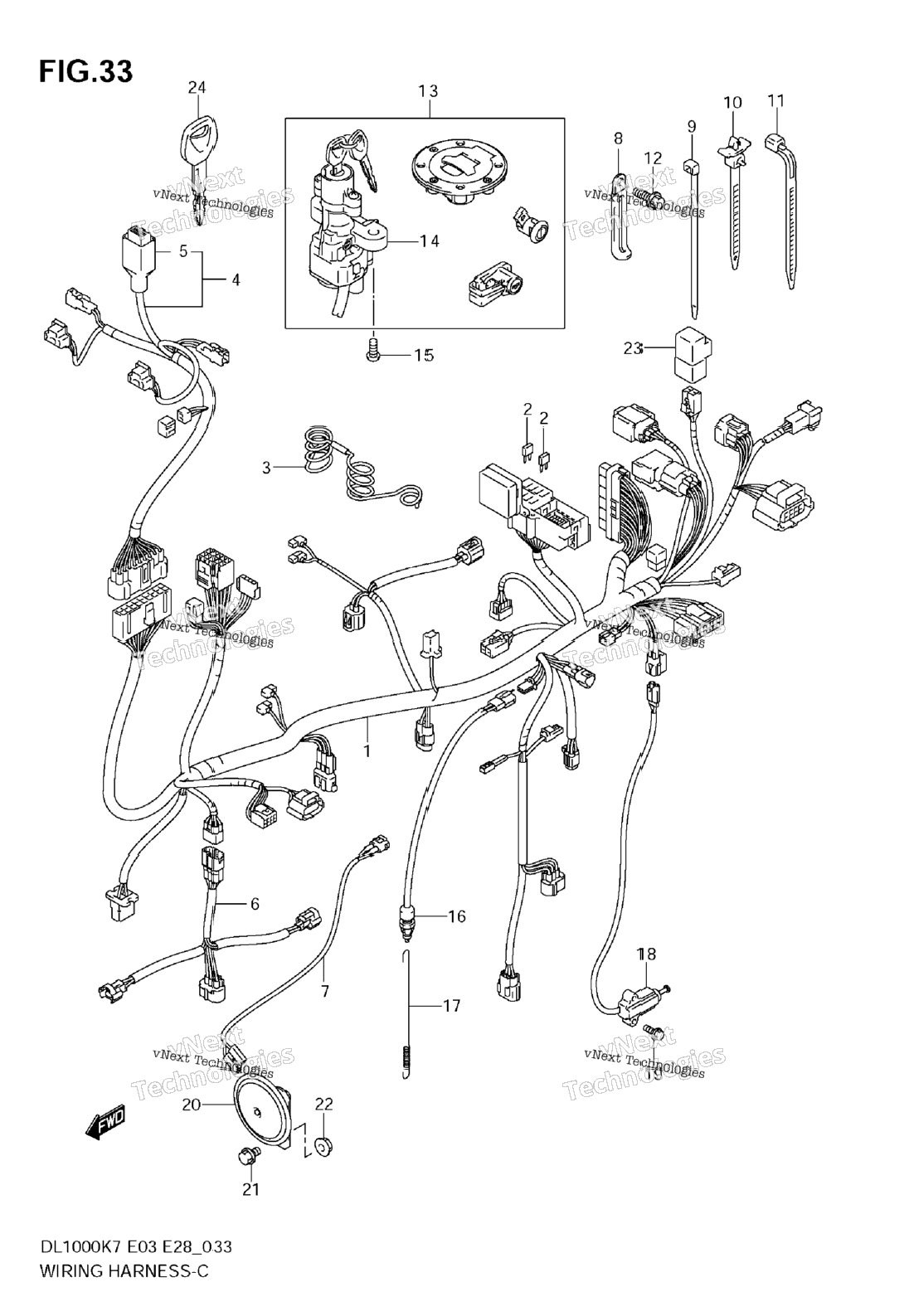 Нажмите для увеличения Wiring Harness